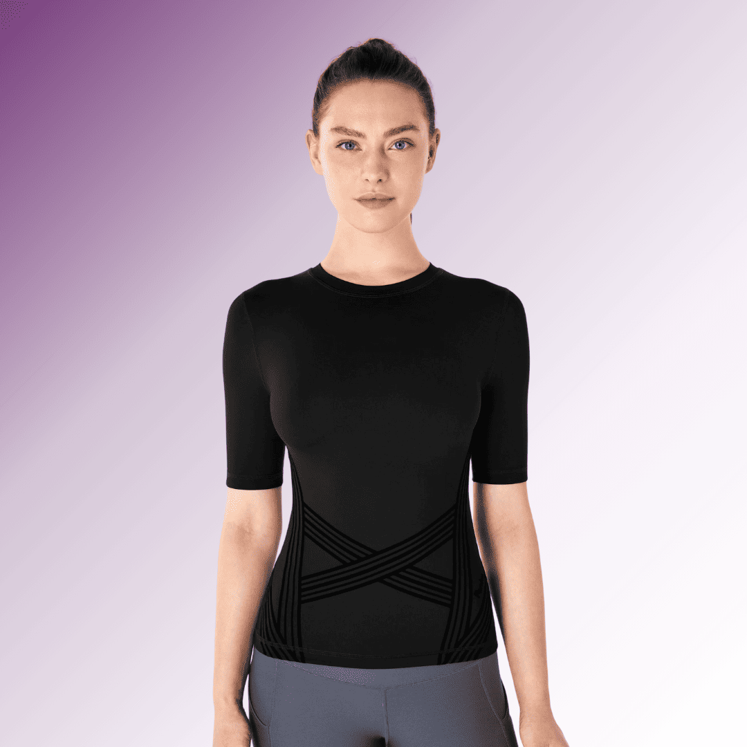 ZALIA – 3D Sculpting Tee, Smooth Fit, Flattering Support