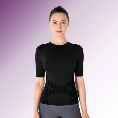 ZALIA – 3D Sculpting Tee, Smooth Fit, Flattering Support