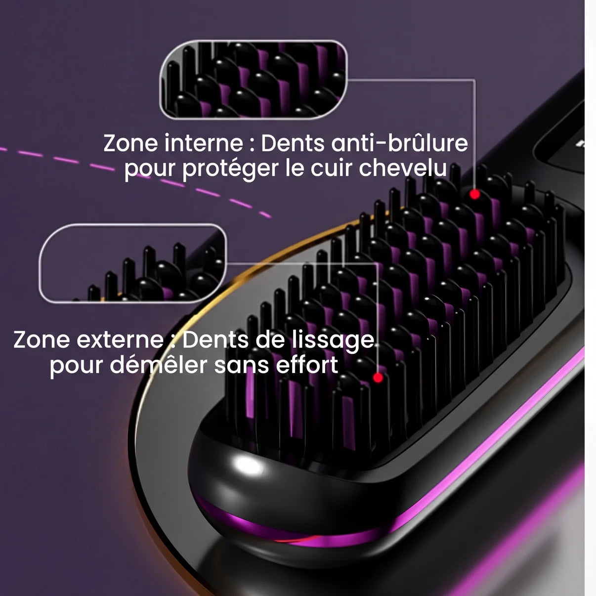 LissePro - Brosse chauffante sans fil