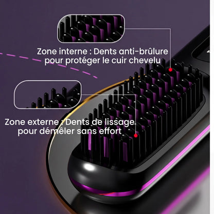 LissePro - Brosse chauffante sans fil
